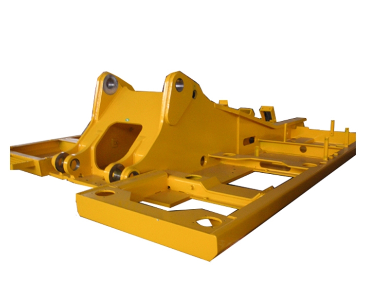 What is the excavator upper frame used for