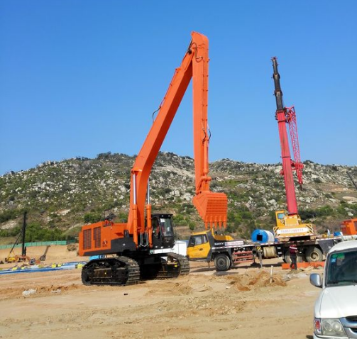 excavator long boom 